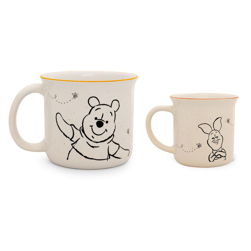 Disney Winnie the Pooh and Piglet Ceramic Camper Mugs | Set of 2 product image 2 of 7