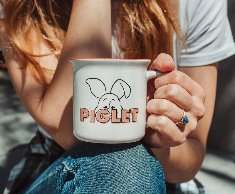 Disney Winnie the Pooh and Piglet Ceramic Camper Mugs | Set of 2 product image 4 of 7