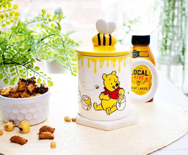 Disney Winnie The Pooh Hunny Pot Ceramic Mug With Lid | Holds 18 Ounces product image 5 of 10