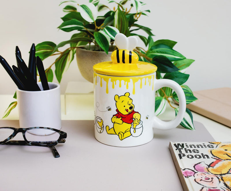 Disney Winnie The Pooh Hunny Pot Ceramic Mug With Lid | Holds 18 Ounces product image 10 of 10