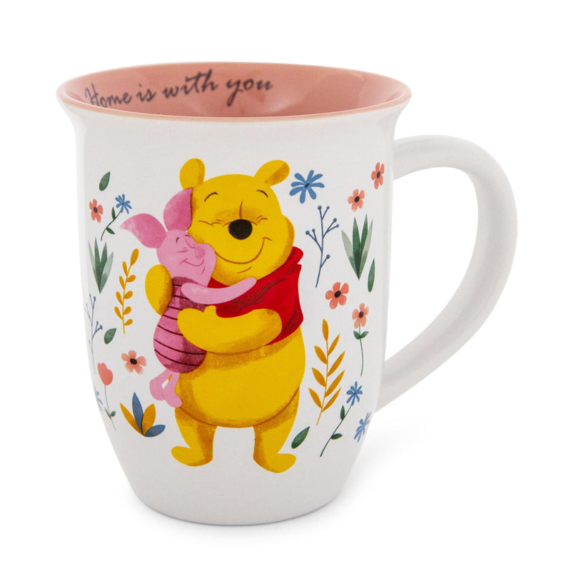 Disney Winnie the Pooh and Piglet "Home Is With You" Wide Rim Ceramic Mug product image 1 of 8