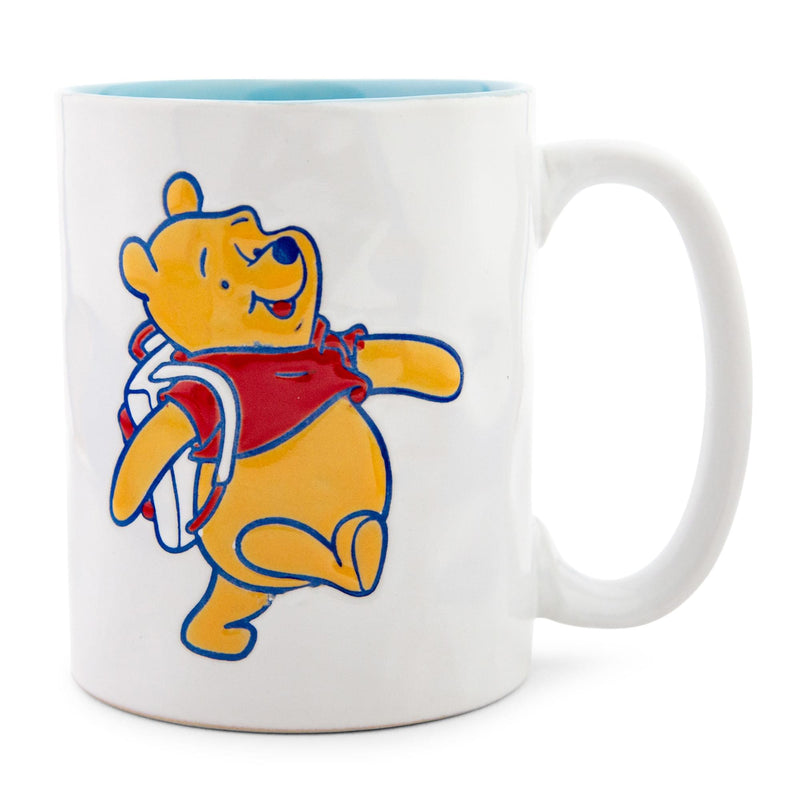 Disney Winnie the Pooh "Adventure Awaits" Pottery Ceramic Mug | Holds 16 Ounces product image 1 of 8