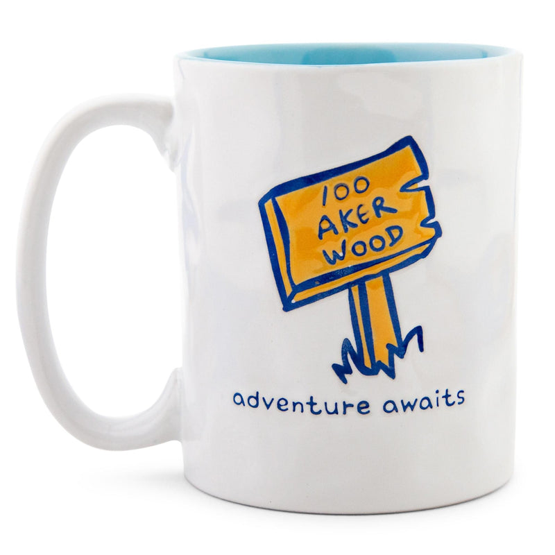 Disney Winnie the Pooh "Adventure Awaits" Pottery Ceramic Mug | Holds 16 Ounces product image 2 of 8