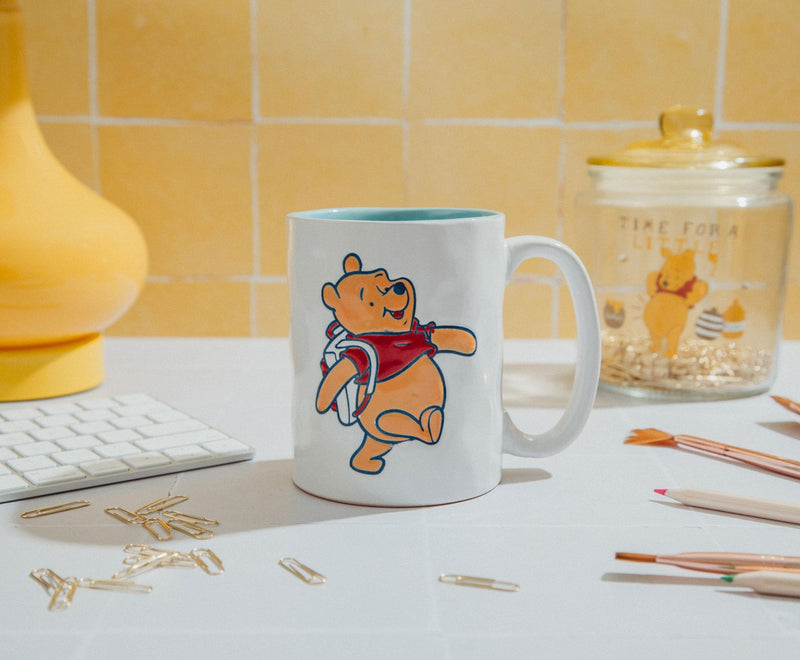 Disney Winnie the Pooh "Adventure Awaits" Pottery Ceramic Mug | Holds 16 Ounces product image 6 of 8