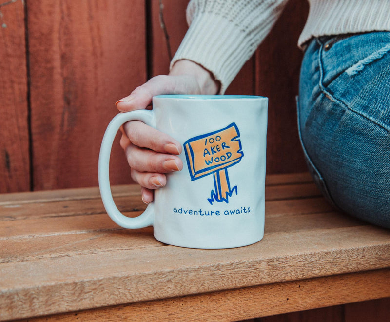 Disney Winnie the Pooh "Adventure Awaits" Pottery Ceramic Mug | Holds 16 Ounces product image 8 of 8