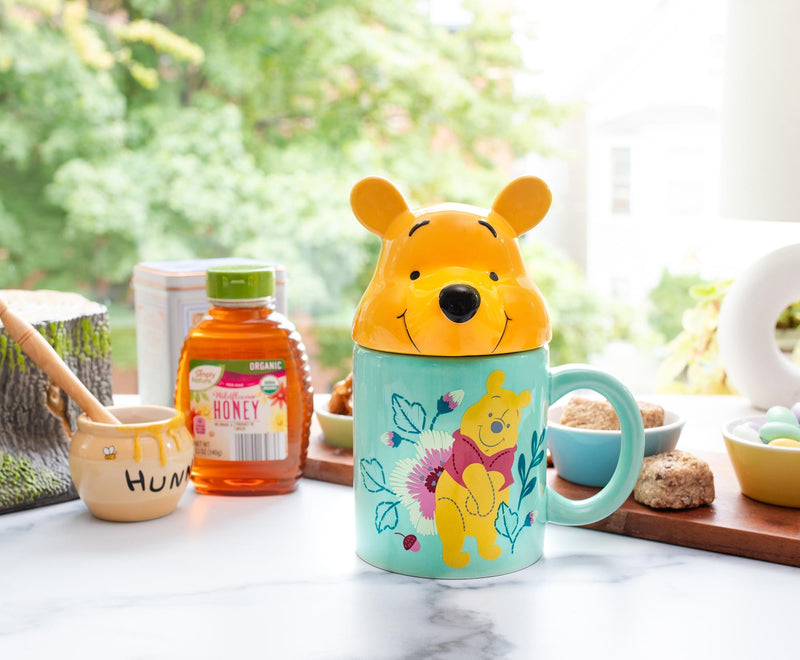 Disney Winnie the Pooh Ceramic Mug With Sculpted Topper | Holds 18 Ounces product image 4 of 9