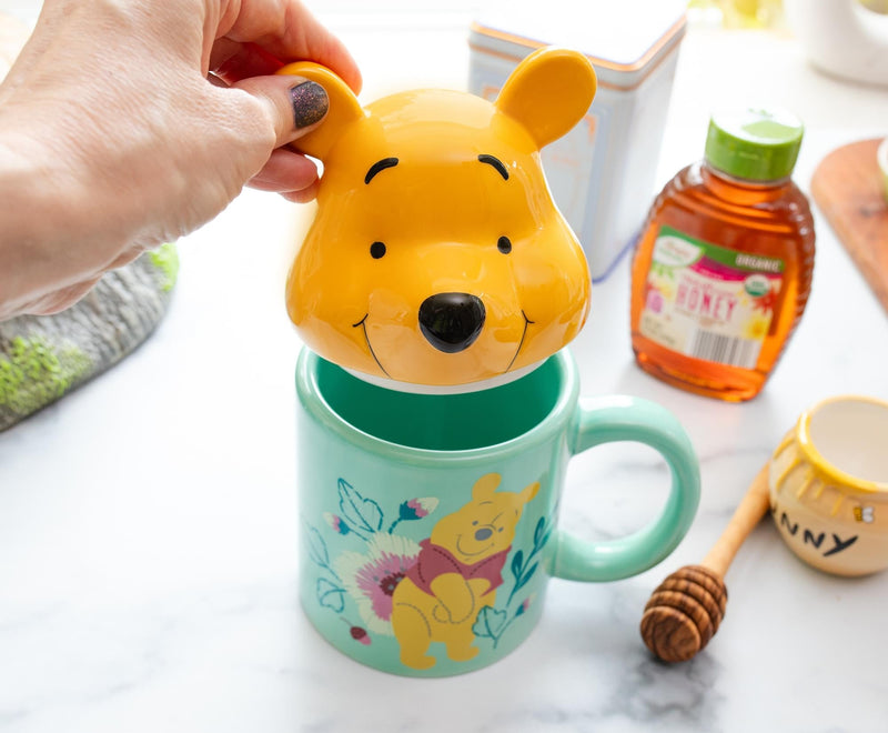 Disney Winnie the Pooh Ceramic Mug With Sculpted Topper | Holds 18 Ounces product image 6 of 9