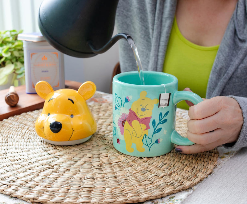 Disney Winnie the Pooh Ceramic Mug With Sculpted Topper | Holds 18 Ounces product image 7 of 9