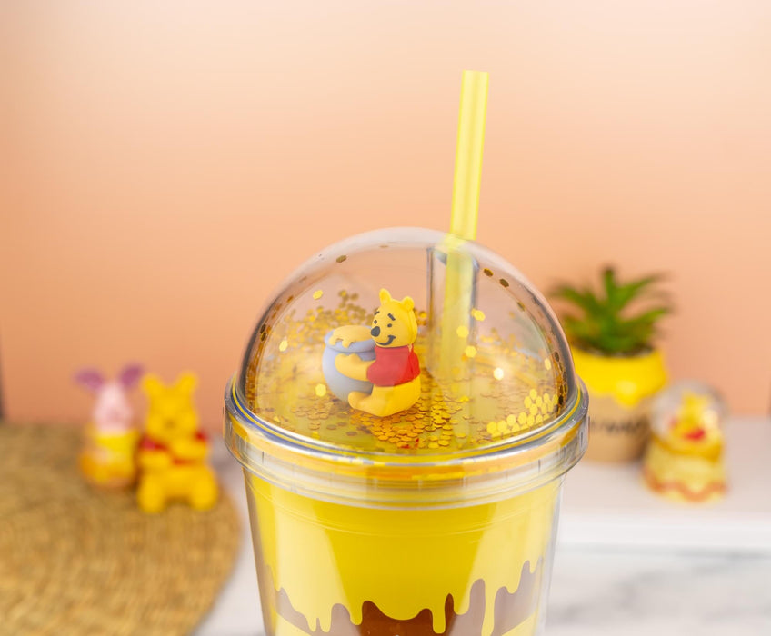 Disney Winnie the Pooh Hunny Confetti Dome Top Carnival Cup | Holds 24 Ounces