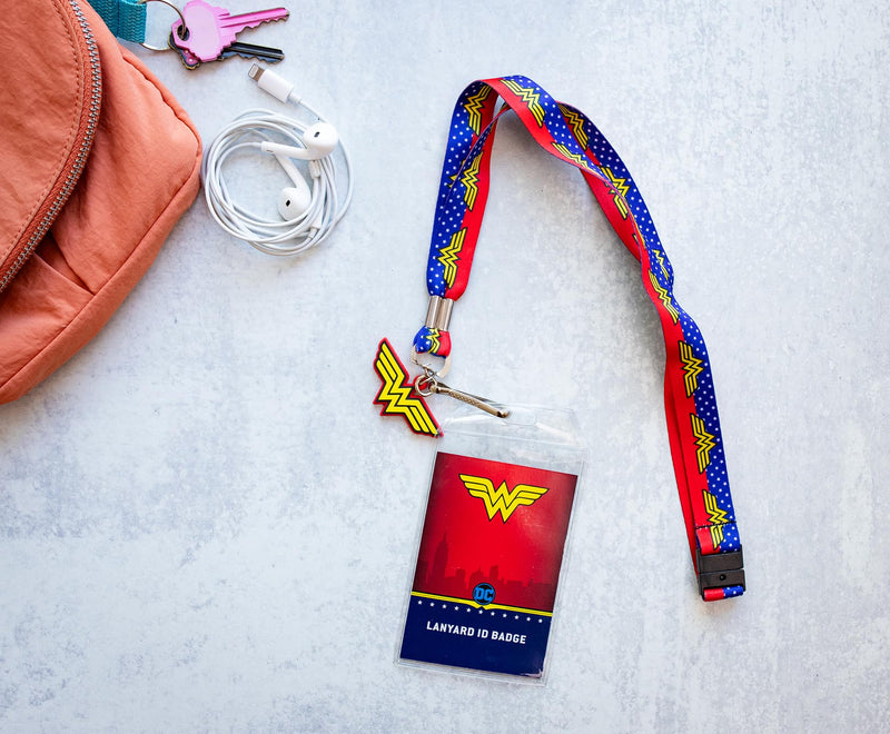 DC Comics Wonder Woman 22-Inch Lanyard With ID Badge Holder And Logo Charm product image 2 of 8