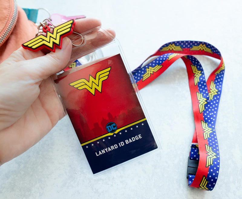 DC Comics Wonder Woman 22-Inch Lanyard With ID Badge Holder And Logo Charm product image 4 of 8