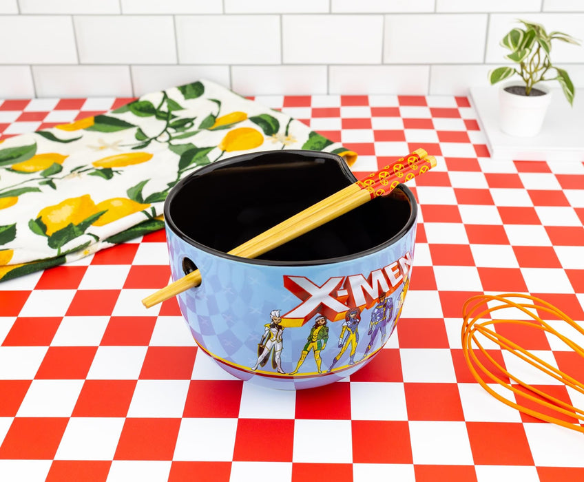 Marvel - X-Men Characters 20-Ounce Ramen Bowl and Chopstick Set