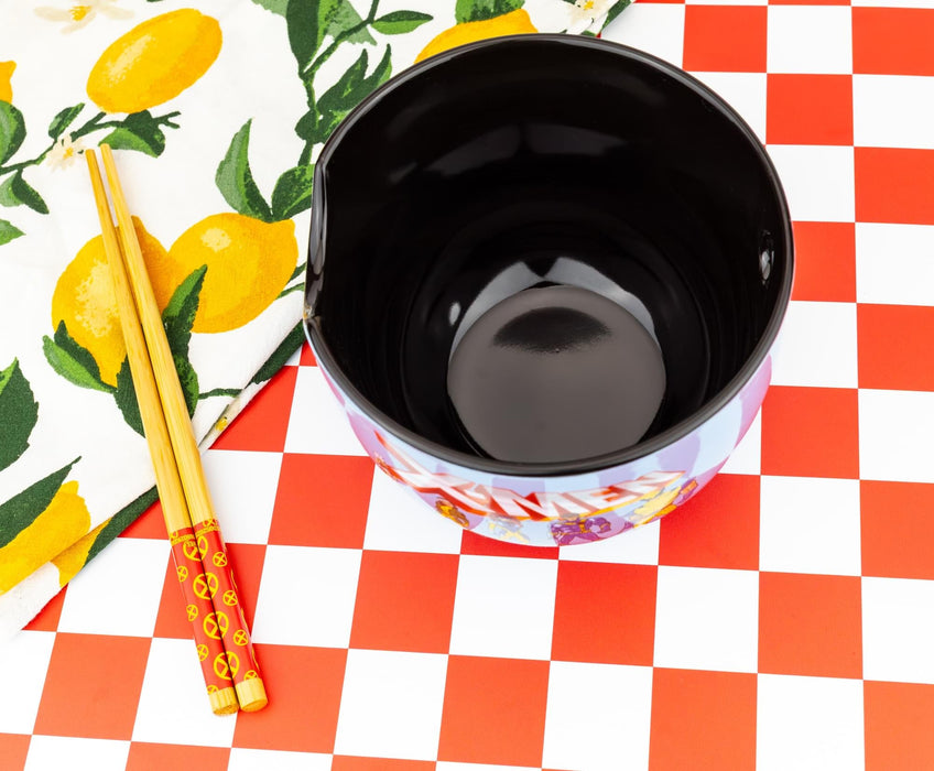 Marvel - X-Men Characters 20-Ounce Ramen Bowl and Chopstick Set