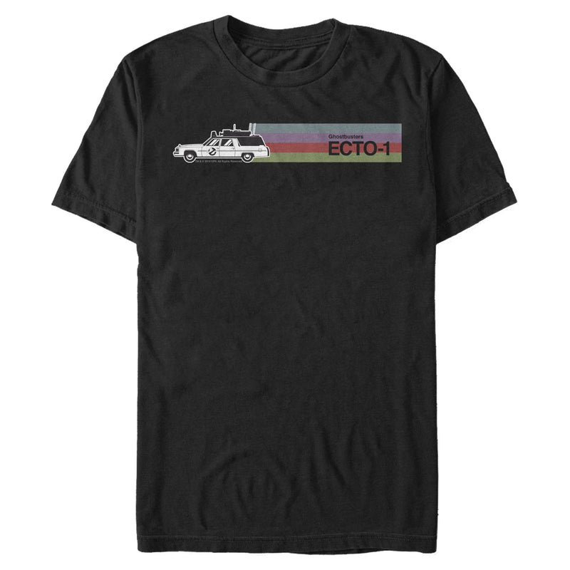 Black T-Shirt featuring design named Ghostbusters - Ecto-1 Color Drive