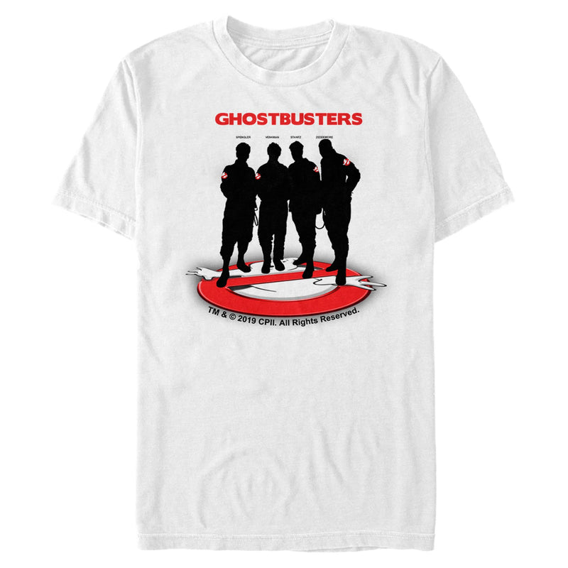 White T-Shirt featuring design named Ghostbusters - Silhouette Busters