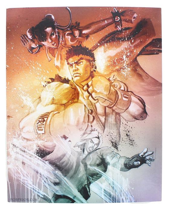 Street Fighter V - Versus Limited Edition 8x10 Inch Art Print by Rob Prior