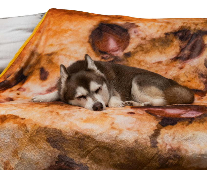 Chocolate Chip Cookie Round Fleece Throw Blanket | 60 Inches