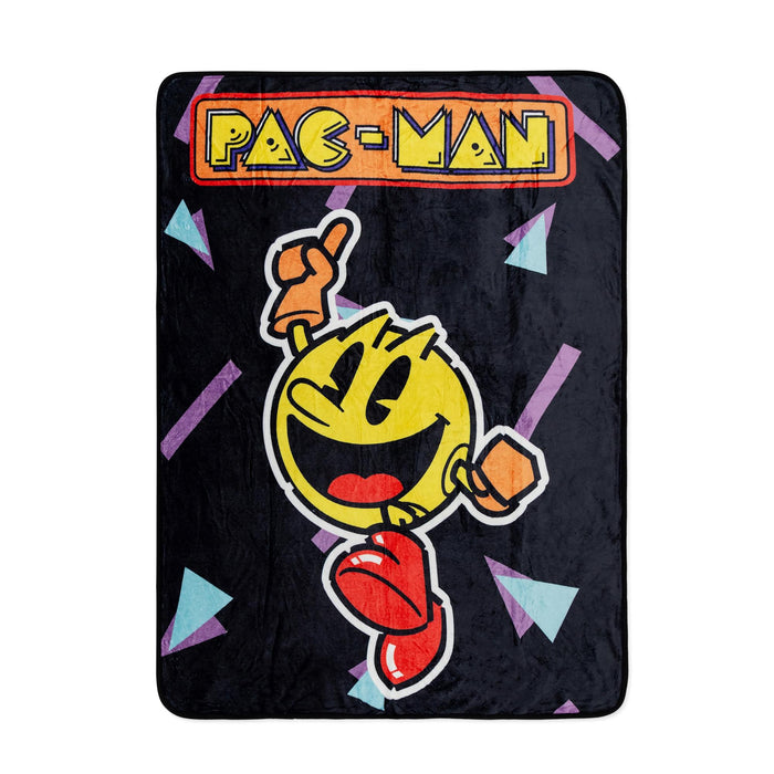 PAC-MAN Classic Jumping 45 x 60 Inch Throw Blanket