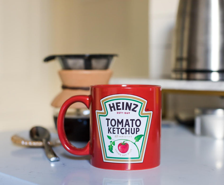 Heinz Ketchup - Logo "Worth the Wait" Ceramic Coffee Mug | Holds 16 Ounces