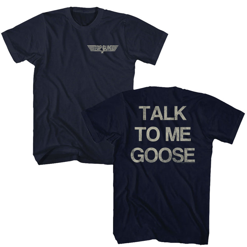 T-Shirt featuring design named Top Gun - Talk to Me Goose (Front & Back)