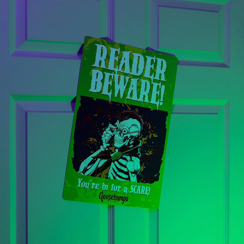 Goosebumps - Reader Beware Metal Sign product image 2 of 4