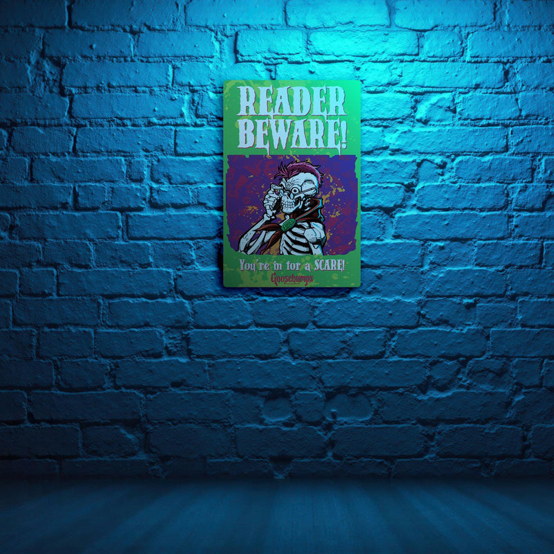 Goosebumps - Reader Beware Metal Sign product image 3 of 4