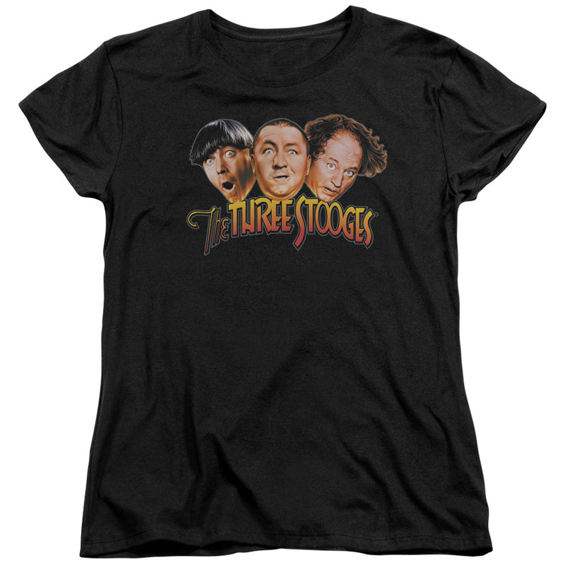 T-Shirt featuring design named Three Stooges - Three Head Logo, product image 2 of 2