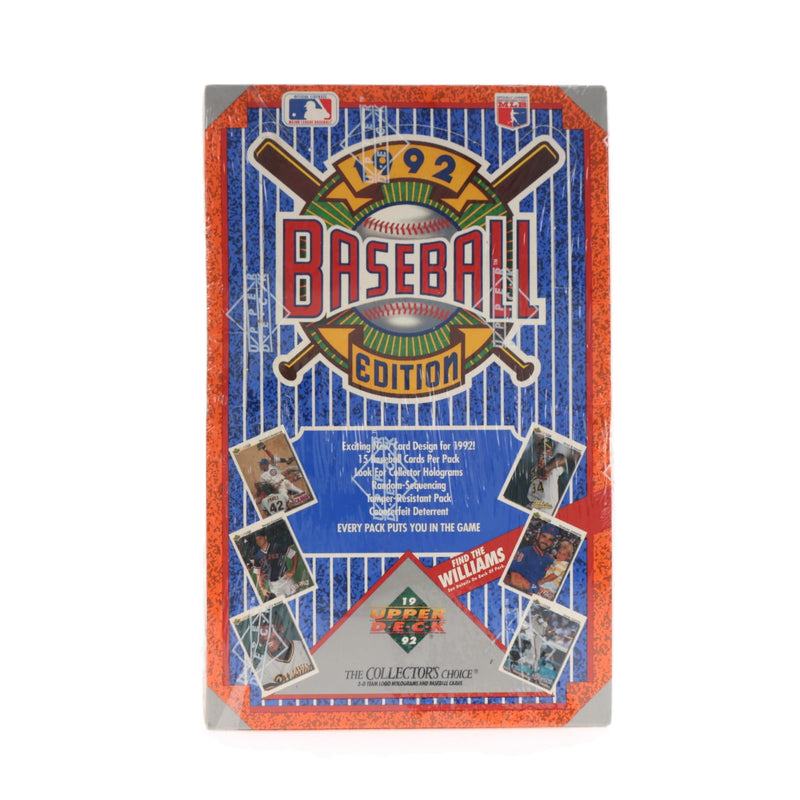 MLB 1992 Upper Deck Factory Sealed Baseball Box product image 1 of 5