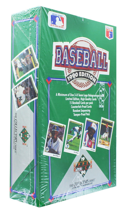 1990 Upper Deck Baseball Trading Cards Low Series Factory Sealed Wax Box