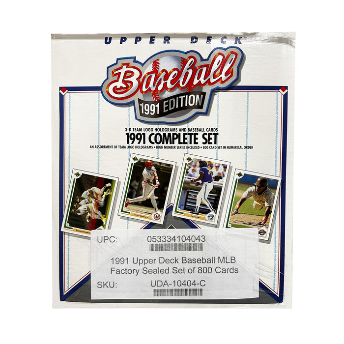 MLB - 1991 Upper Deck Baseball Factory Sealed Set of 800 Cards