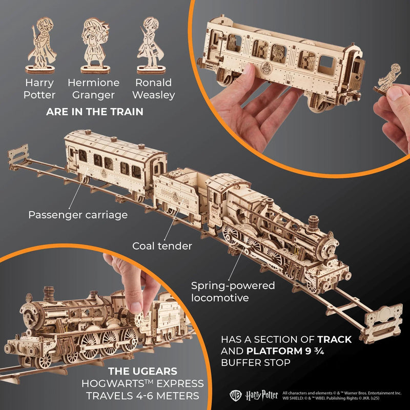 Harry Potter Hogwarts Express 3D Wooden Puzzle Mechanical Model Kit product image 7 of 9