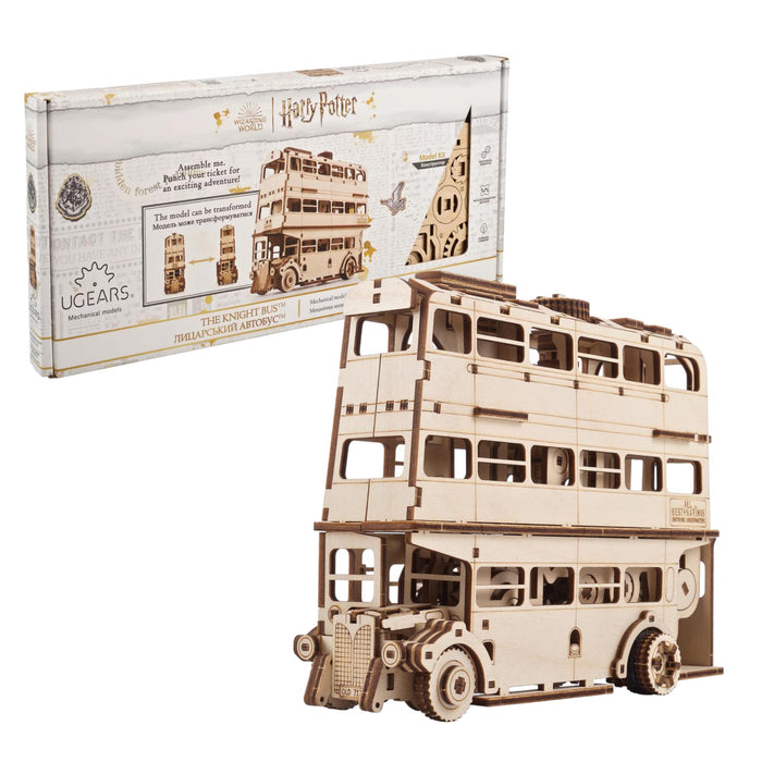 Harry Potter Knight Bus 3D Wooden Puzzle Mechanical Model Kit