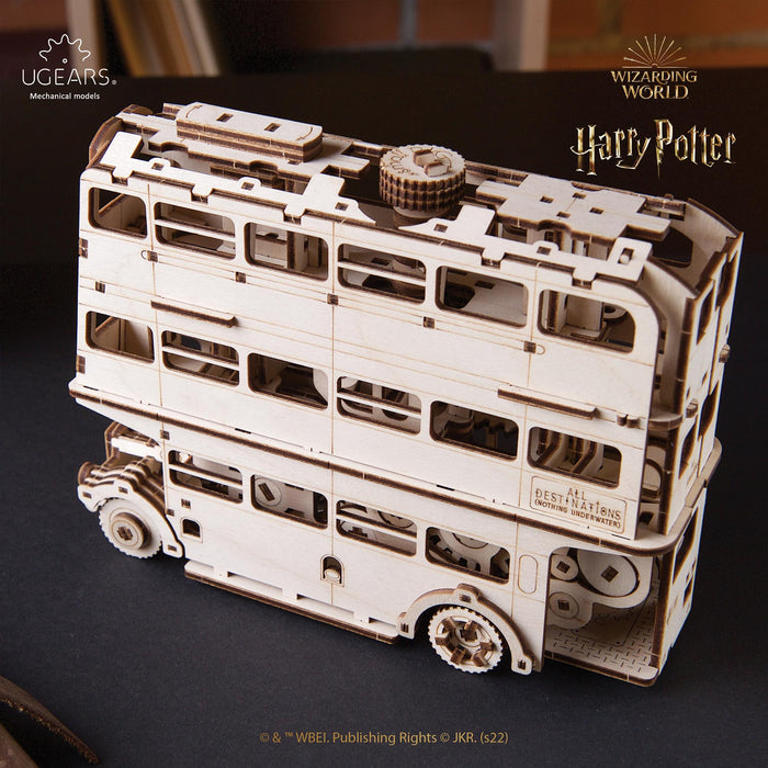 Harry Potter Knight Bus 3D Wooden Puzzle Mechanical Model Kit