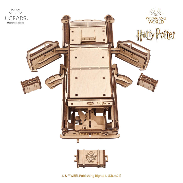 Harry Potter Flying Ford Anglia 3D Wooden Puzzle Mechanical Model Kit