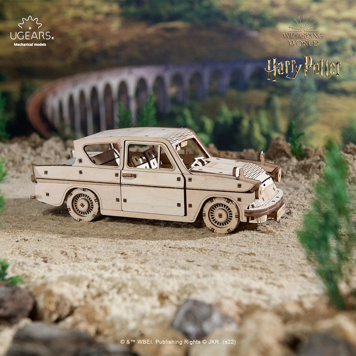 Harry Potter Flying Ford Anglia 3D Wooden Puzzle Mechanical Model Kit