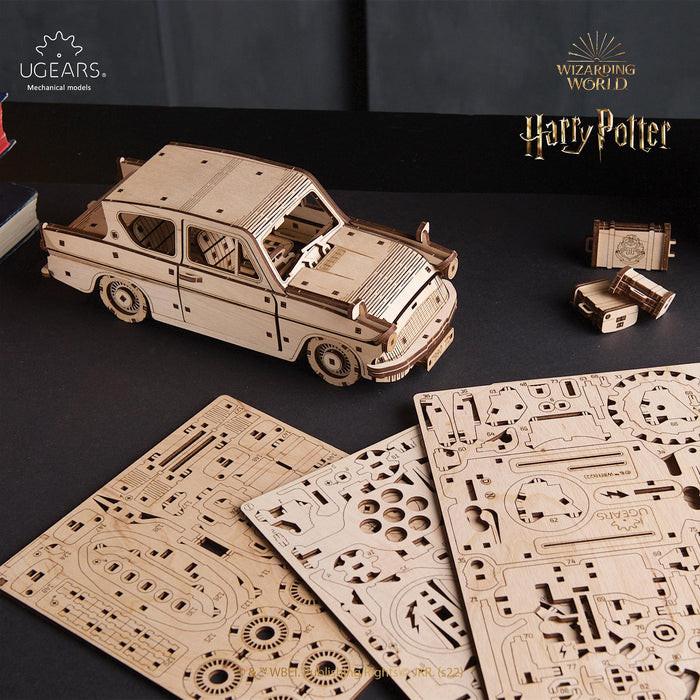 Harry Potter Flying Ford Anglia 3D Wooden Puzzle Mechanical Model Kit