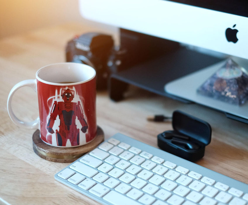 Doctor Who - Red Cyberman Ceramic Coffee Mug