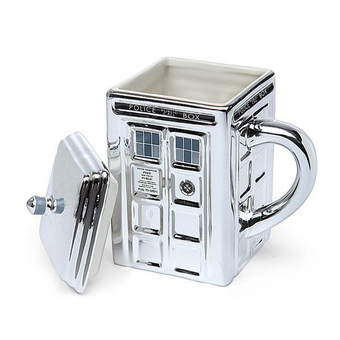 Doctor Who - Chrome Tardis Ceramic Mug
