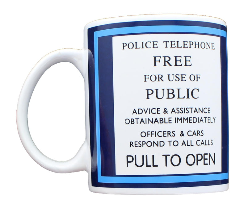 Doctor Who - Tardis Police Telephone Ceramic Coffee Mug