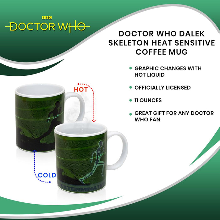 Doctor Who - Dalek Skeleton Heat Sensitive Coffee Mug