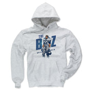 Ash gray hoodie featuring Brian Bosworth in a number 55 jersey with the text 'THE BOZ' behind him in large blue letters above his name.