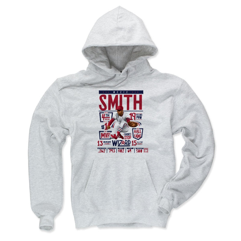 Hoodie featuring design named Ozzie Smith Stats R, product image 2 of 3