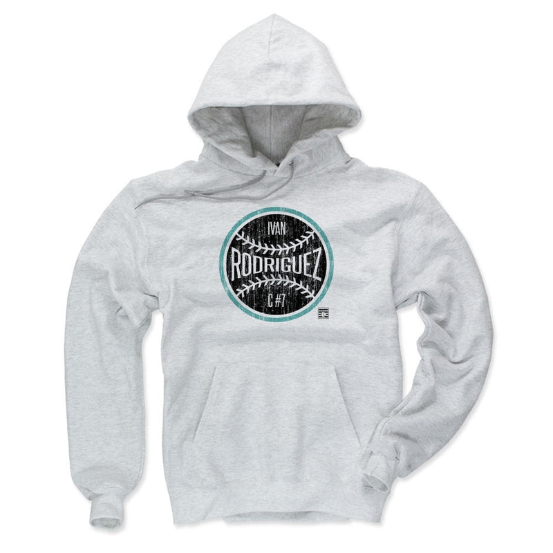 Hoodie featuring design named Ivan Rodriguez Miami Ball, product image 2 of 3