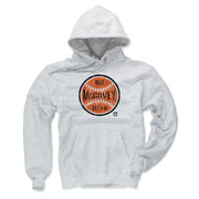 Light ash gray version of the Willie McCovey baseball hoodie, showing the same orange ball graphic with black text.