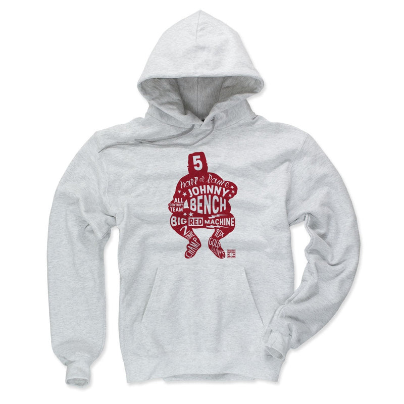 Hoodie featuring design named Johnny Bench Letters R, product image 1 of 3