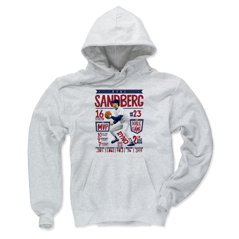 Hoodie featuring design named Ryne Sandberg Stats R, product image 3 of 3