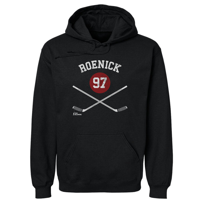 Hoodie featuring design named Jeremy Roenick Phoenix 97 Sticks WHT, product image 2 of 2