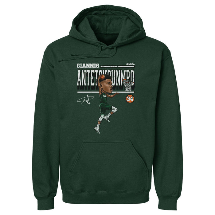 Giannis Antetokounmpo Cartoon WHT