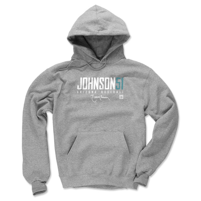 Gray Hoodie featuring design named Randy Johnson Arizona Elite WHT