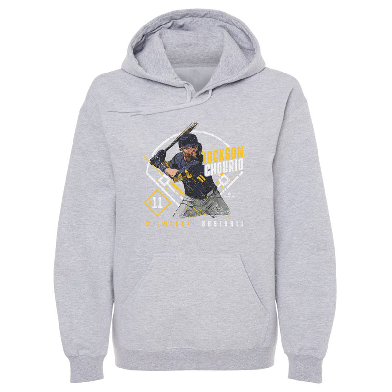 Hoodie featuring design named Jackson Chourio Milwaukee Ballpark WHT, product image 1 of 2